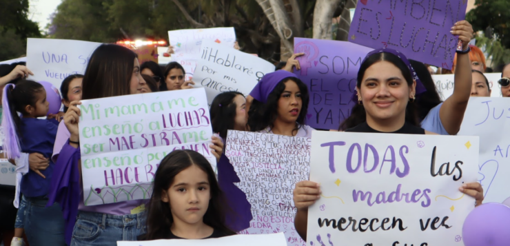 Women marched March 8 to support survivors of violence